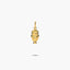 Colgante búho de oro 18K 12 mm