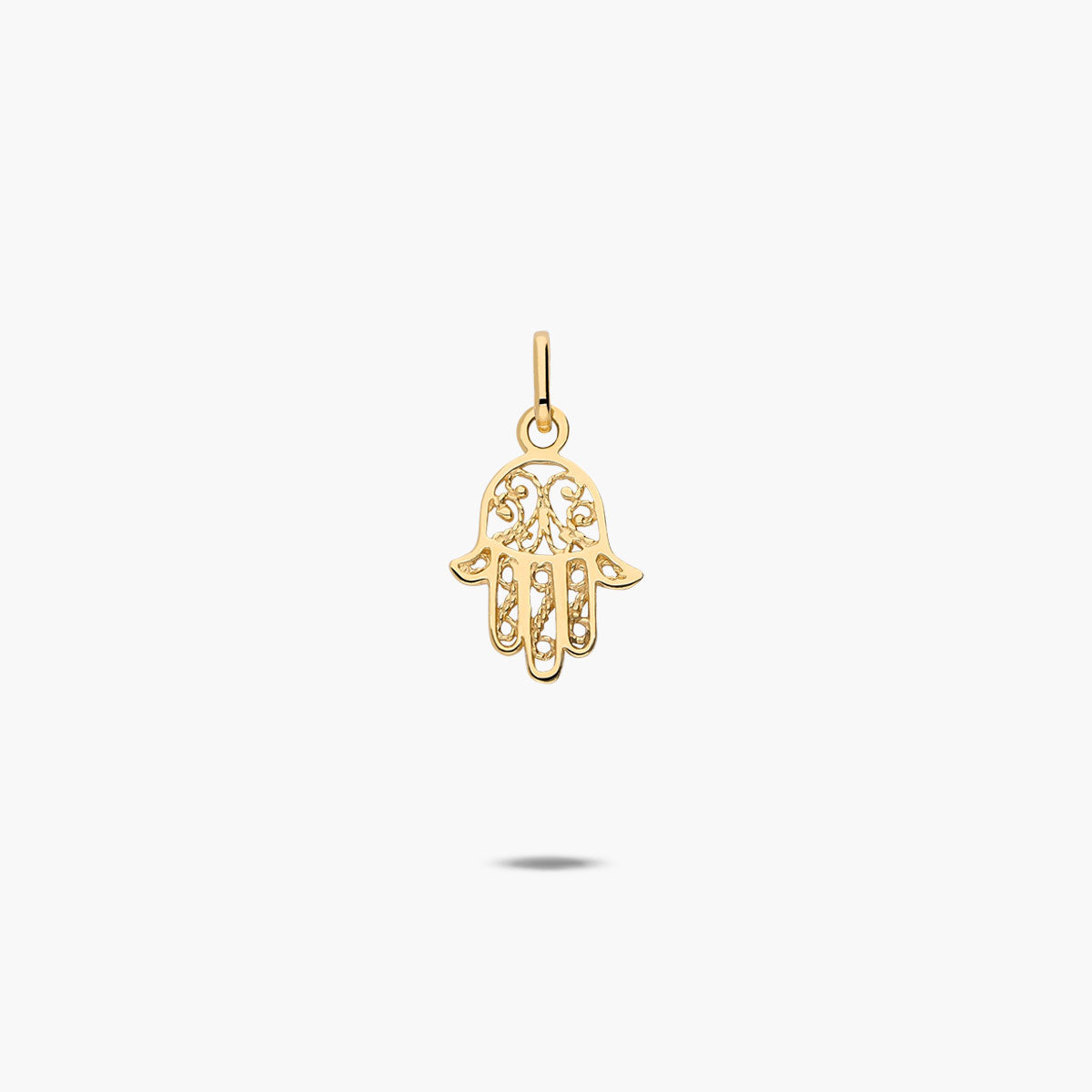 Colgante mano de Fátima de oro 18K 15 mm
