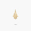 Colgante mano de Fátima de oro 18K 15 mm