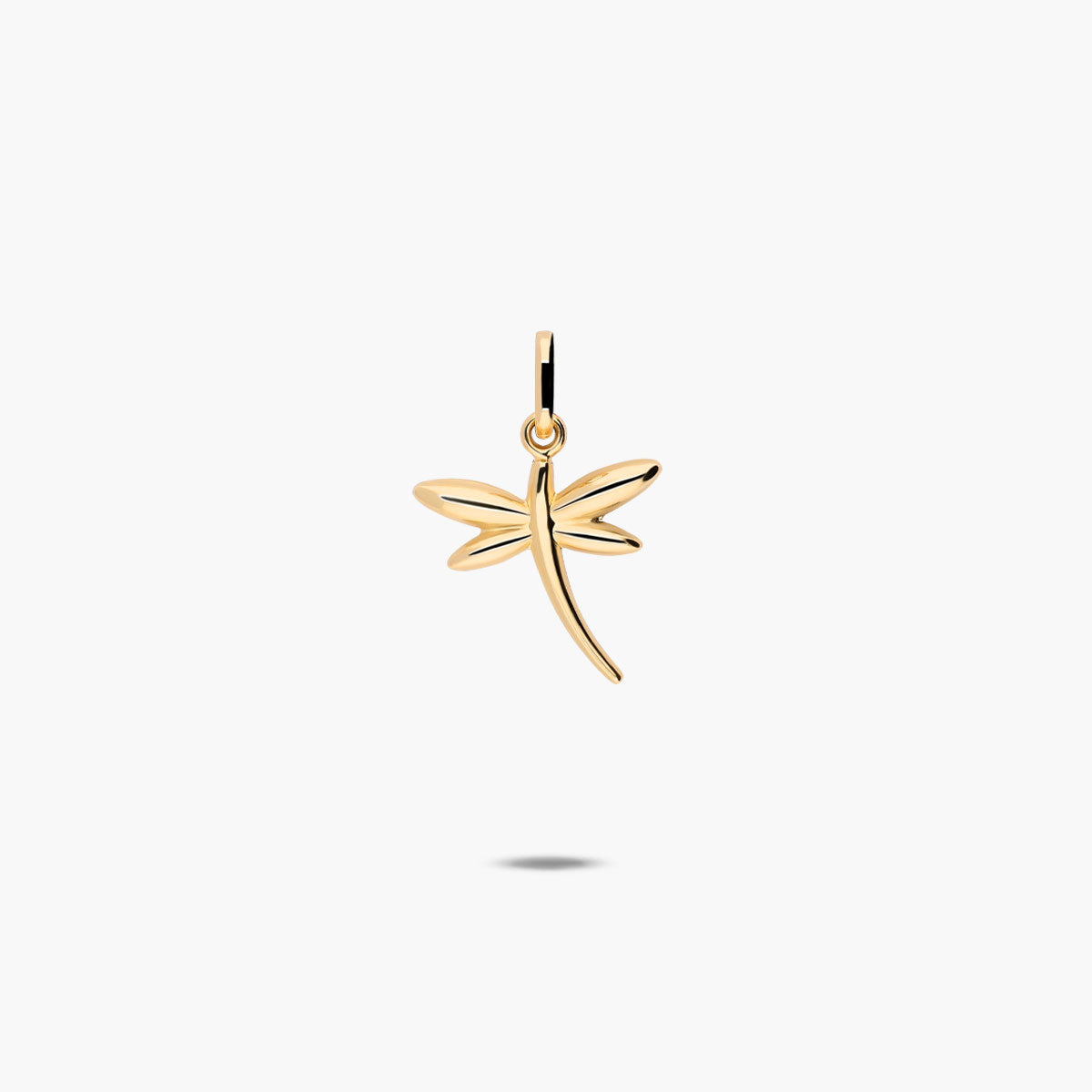 Colgante libélula de oro 18K 13 mm
