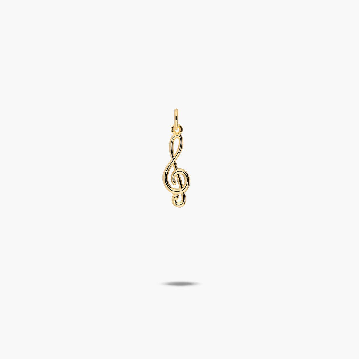 Colgante clave de sol de oro 18K 20 mm