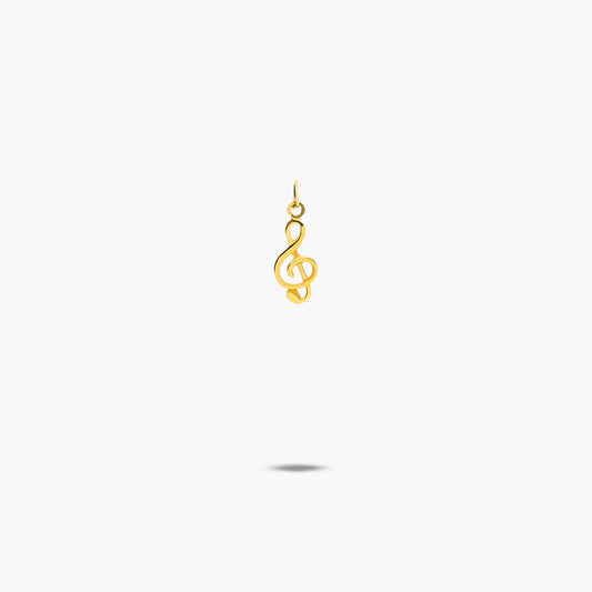 Colgante clave de sol oro 18 quilates