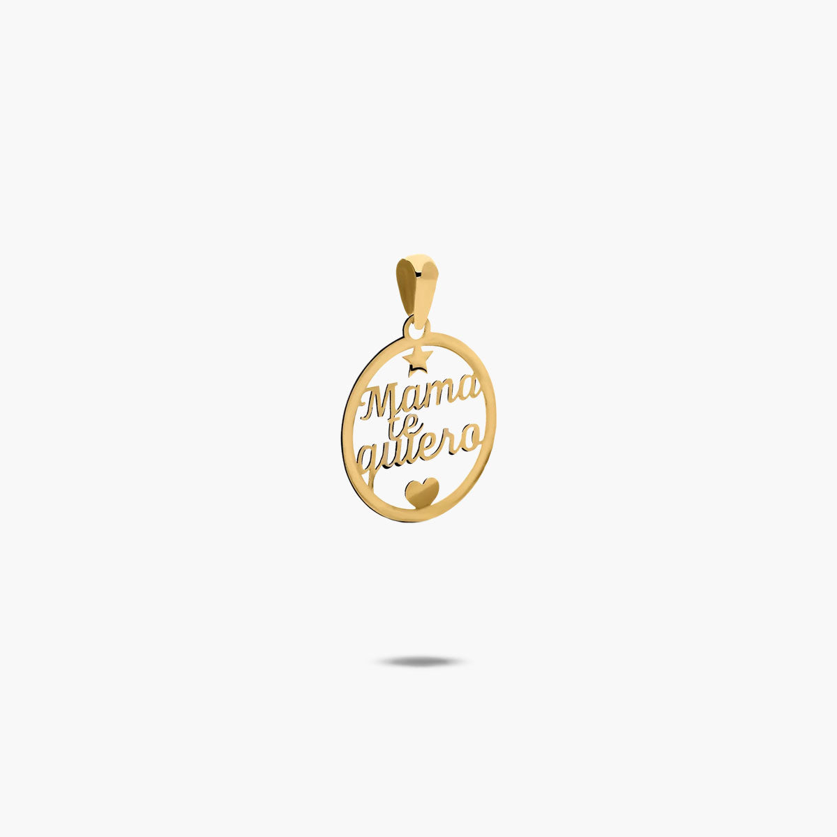 Colgante de oro 18K "Mamá te quiero" 16 mm