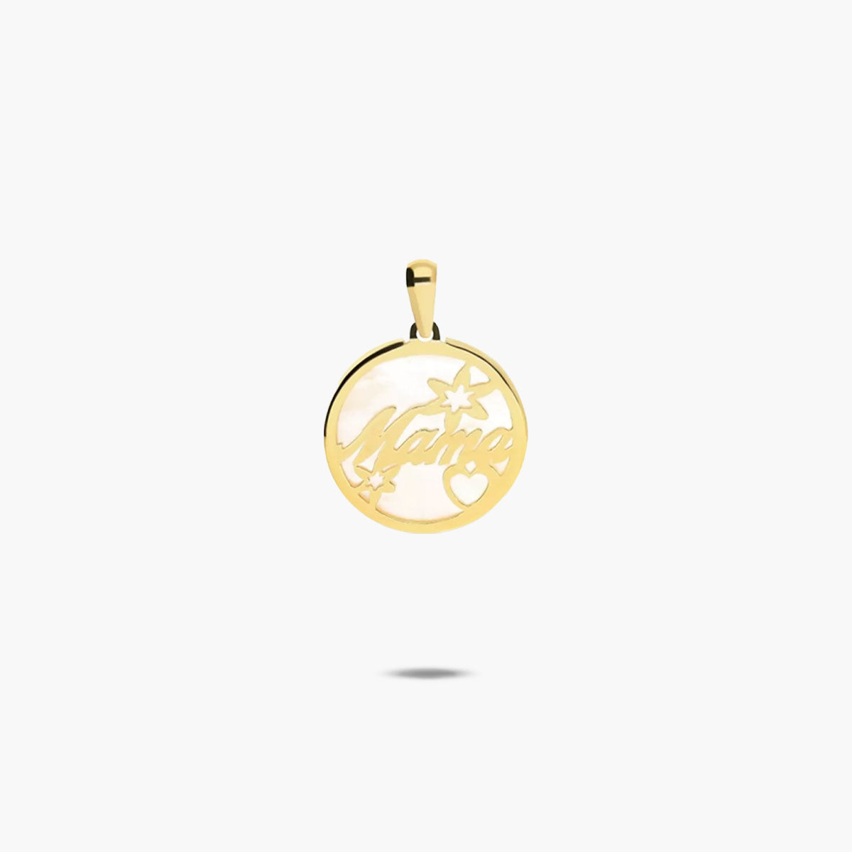 Colgante de oro 18K "Mamá" 16 mm