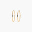 Pendientes de aro lisos de oro 18K 15 mm