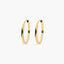 Pendientes de aro lisos de oro 18K 20 mm
