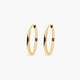 Pendientes de aro lisos de oro 18K 20 mm