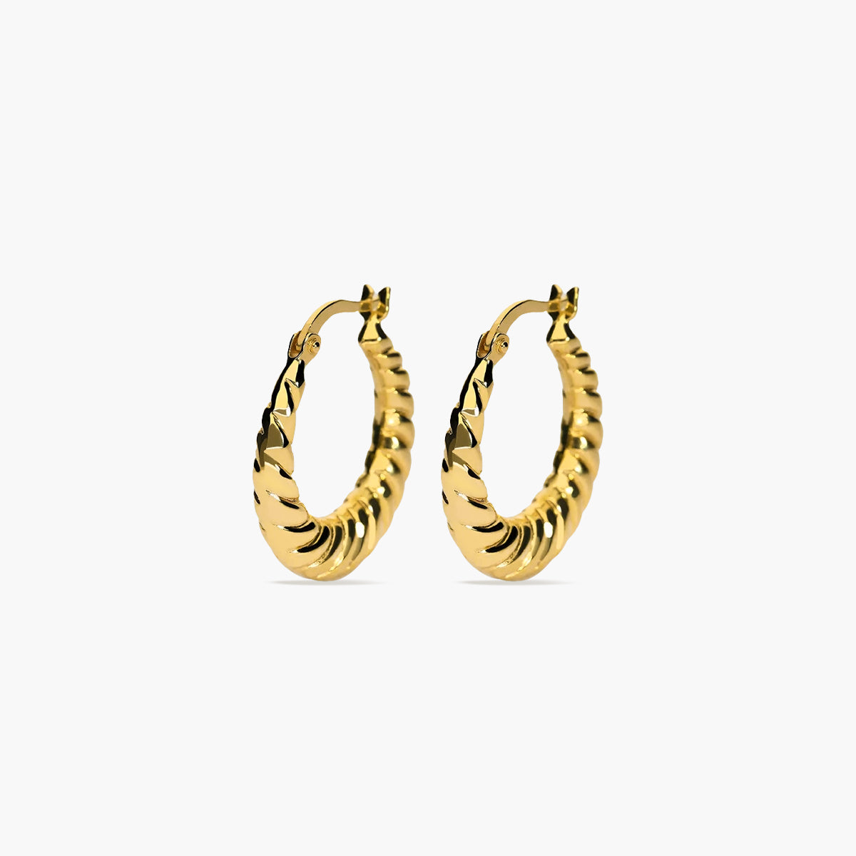 Pendientes de aro disminución de oro 18K 16 mm