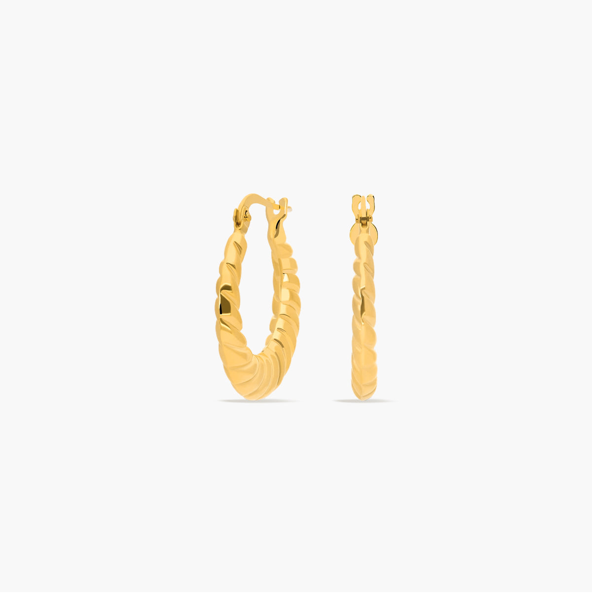 Pendientes de aro disminución de oro 18K 20 mm