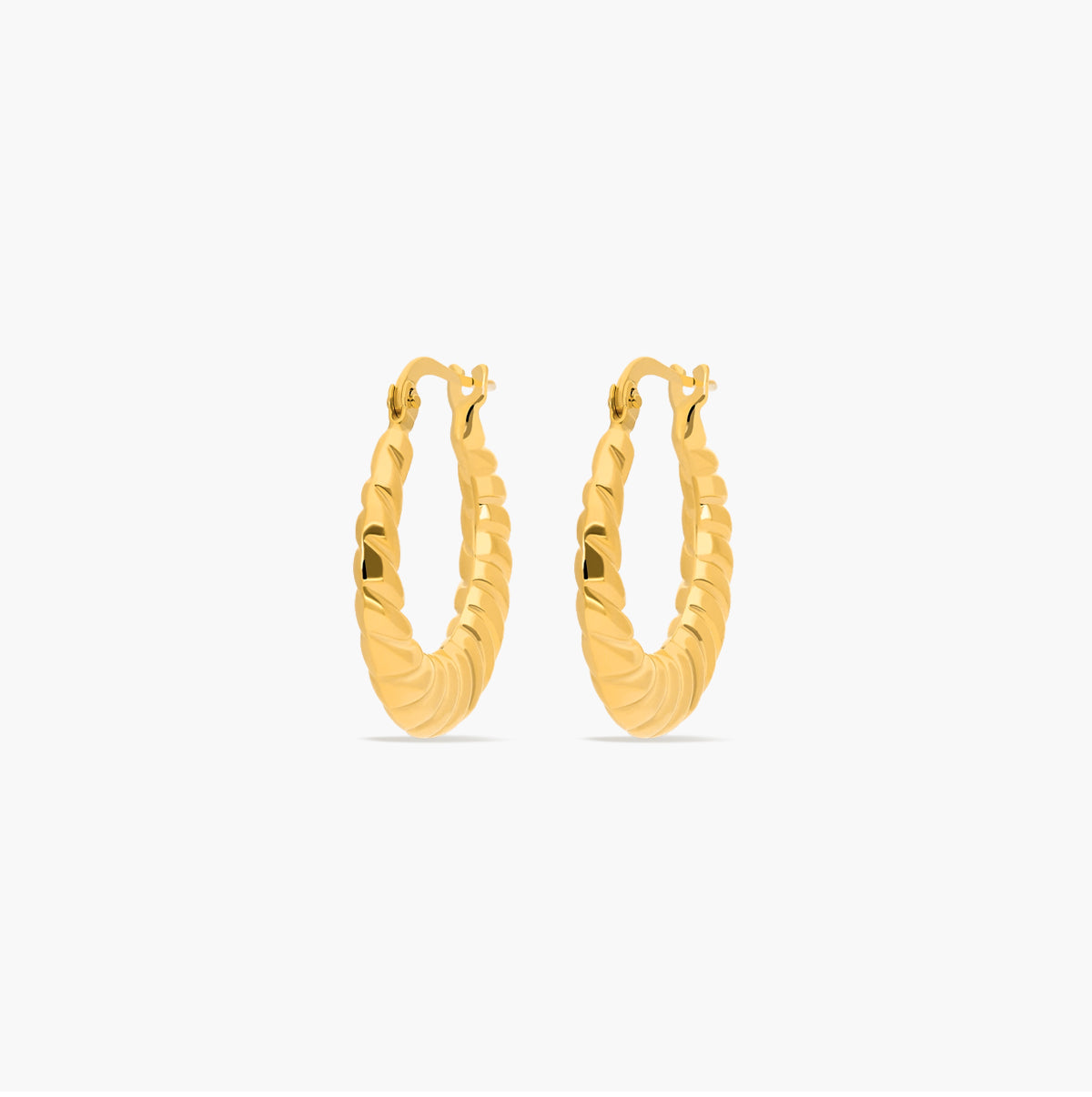 Pendientes de aro disminución de oro 18K 20 mm