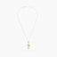Collar hojas de oro 18K 44 mm