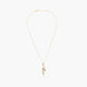 Collar hojas de oro 18K 44 mm
