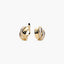 Pendientes de oro 18K circonitas bagué 14 mm