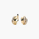 Pendientes de oro 18K circonitas bagué 14 mm