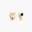 Pendientes de oro 18K circonitas 12 mm