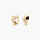 Pendientes de oro 18K circonitas 12 mm