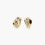 Pendientes de oro 18K circonitas bagué 14 mm