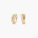 Pendientes de oro 18K circonitas bagué 15 mm