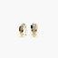Pendientes de oro 18K circonitas bagué 17 mm