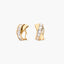Pendientes de oro 18K circonitas bagué 15 mm