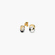 Pendientes doble círculo de oro 18K 8 mm