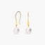 Pendientes de oro 18K perla 8 mm