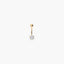 Piercing de ombligo de oro 18K circonita 20 mm