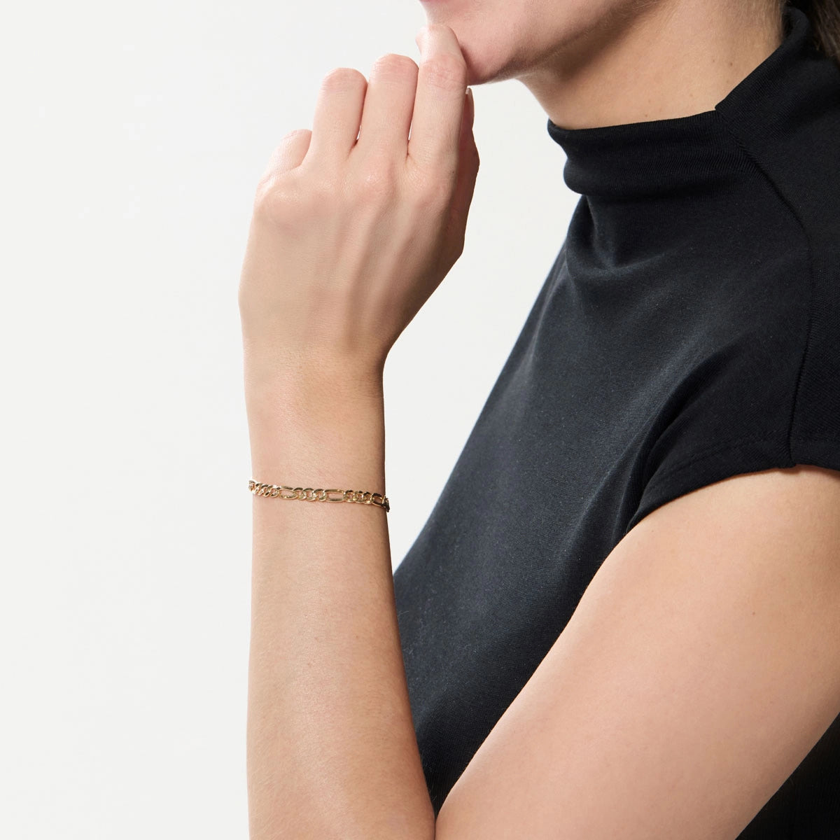 Pulsera de oro 18K programada 19 cm