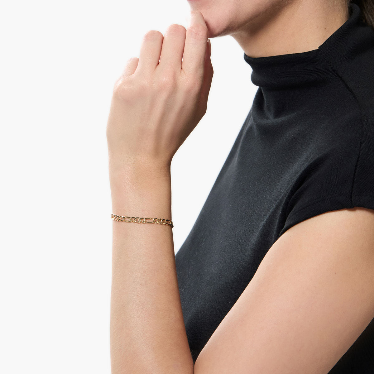 Pulsera de oro 18K programada 19 cm