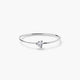 Anillo de oro blanco 18K 