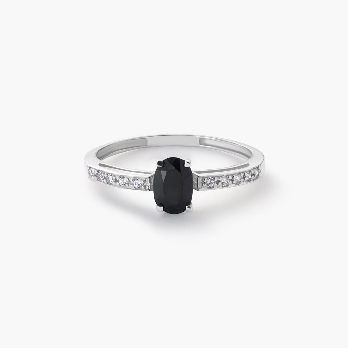 Anillo de oro blanco 18K 