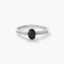 Anillo de oro blanco 18K 