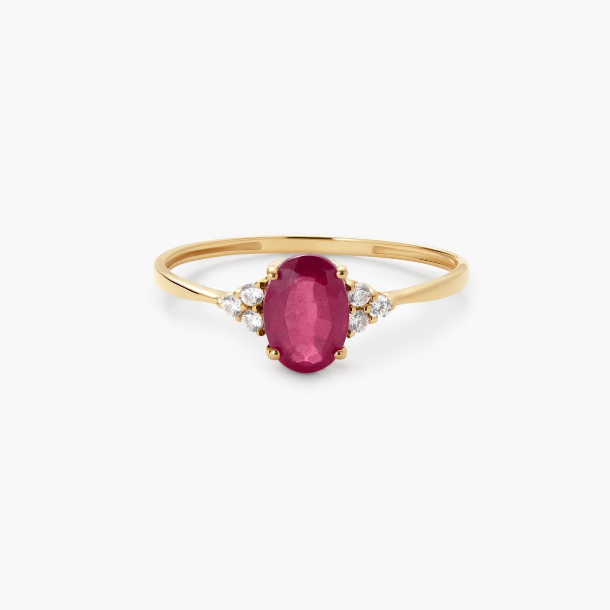 Anillo de oro 18K rubí