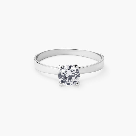 Anillo de oro blanco 18K PLANET
