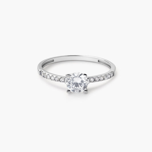 Anillo de oro blanco 18K 