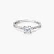 Anillo de oro blanco 18K 