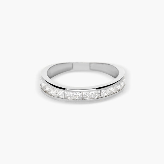 Anillo de oro blanco 18K 