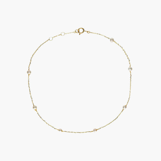 Tobillera de oro 18K 23 cm
