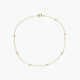 Tobillera de oro 18K 23 cm