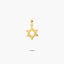 Cruz Estrella de David de oro 18K 15 mm