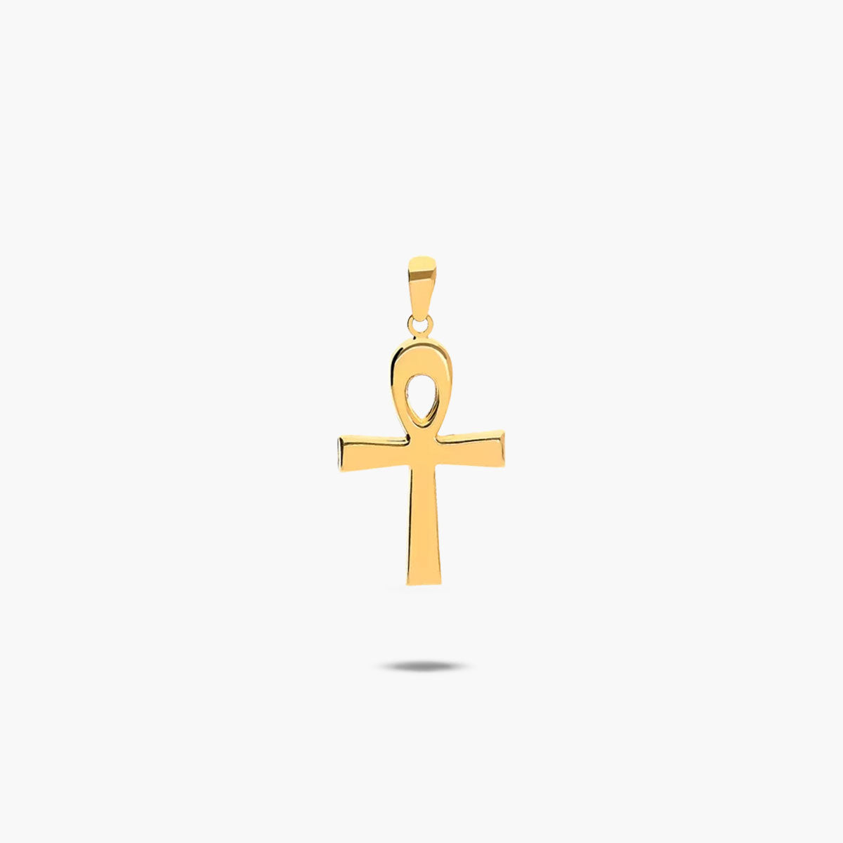 Cruz de la vida de oro 18K 22 mm