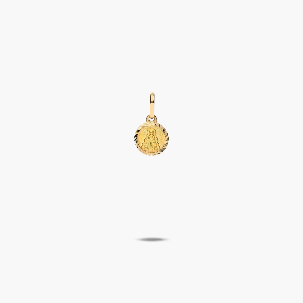 Medalla Virgen del Rocío de oro 18K 8 mm
