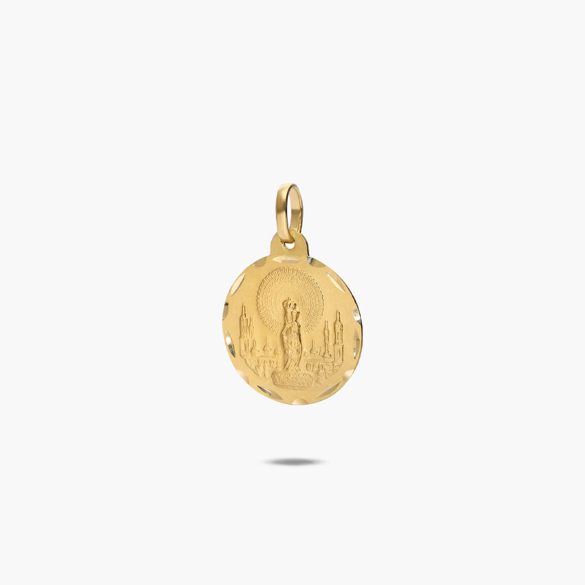 Medalla Virgen de Pilar de oro 18K 20 mm