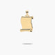 Colgante placa pergamino oro 18K 26 mm