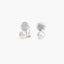 Pendientes de plata 1ª ley con perlas y circonitas 11 mm