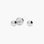 Pendientes de oro blanco 18K de bola 4 mm