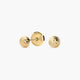 Pendientes de oro 18K media bola lapidado para bebé 4 mm
