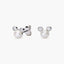 Pendientes de plata 1ª ley con perlas y circonita 6 mm