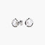Pendientes forma lágrima de plata 1ª ley con perlas y circonitas 10 mm