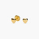 Pendientes corazón de oro 18K para bebé 4 mm